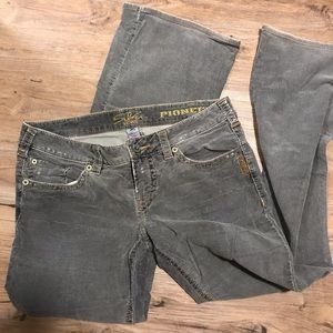 Silver Corduroy Pants Vintage